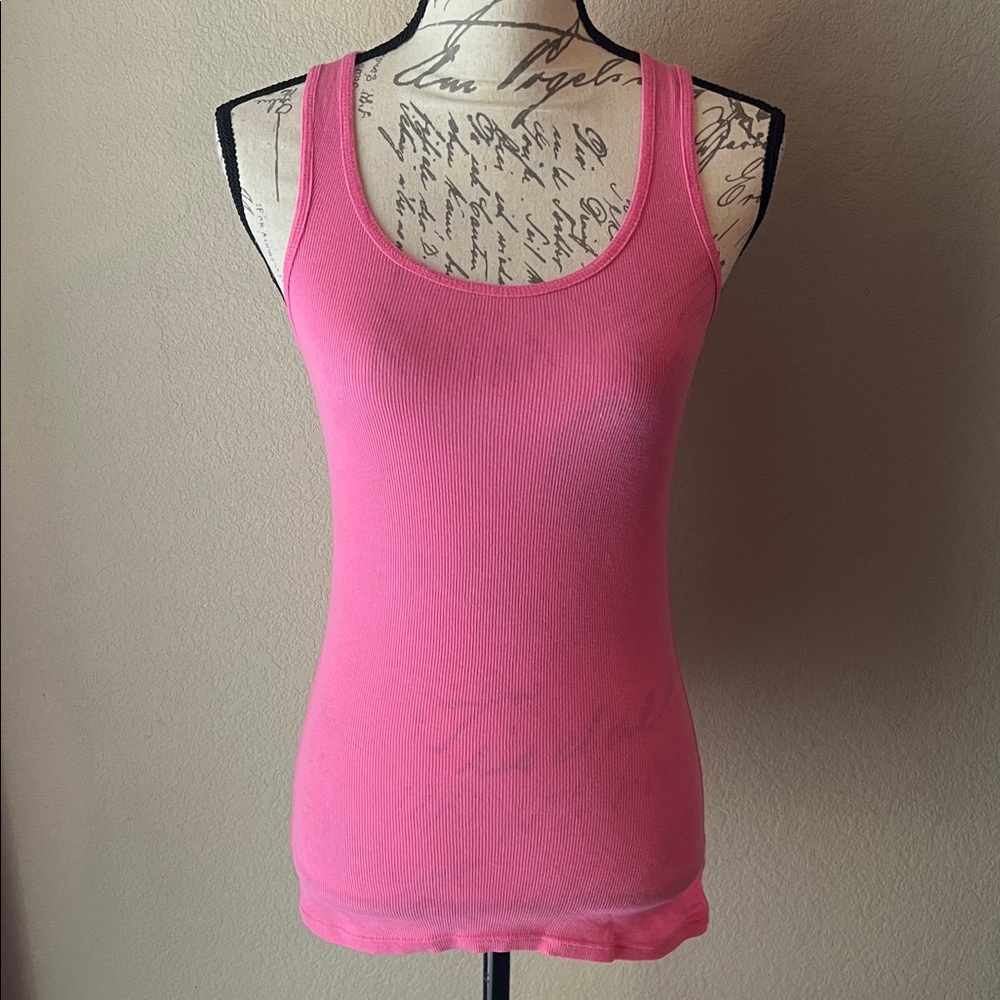 🌈Bundle 4 for $8 - Finish Line Vibrant Pink Tank Top